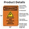 Signmission ARC Flash And Electrical With Symbol OSHA Warning Sign, Aluminum, 10in W x 14in L, 2PK OS-2PACK-WS-A-1014-V-12968 - alternate 3